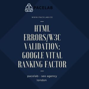 HTML errors/W3C validation: "pacelab - seo agency london